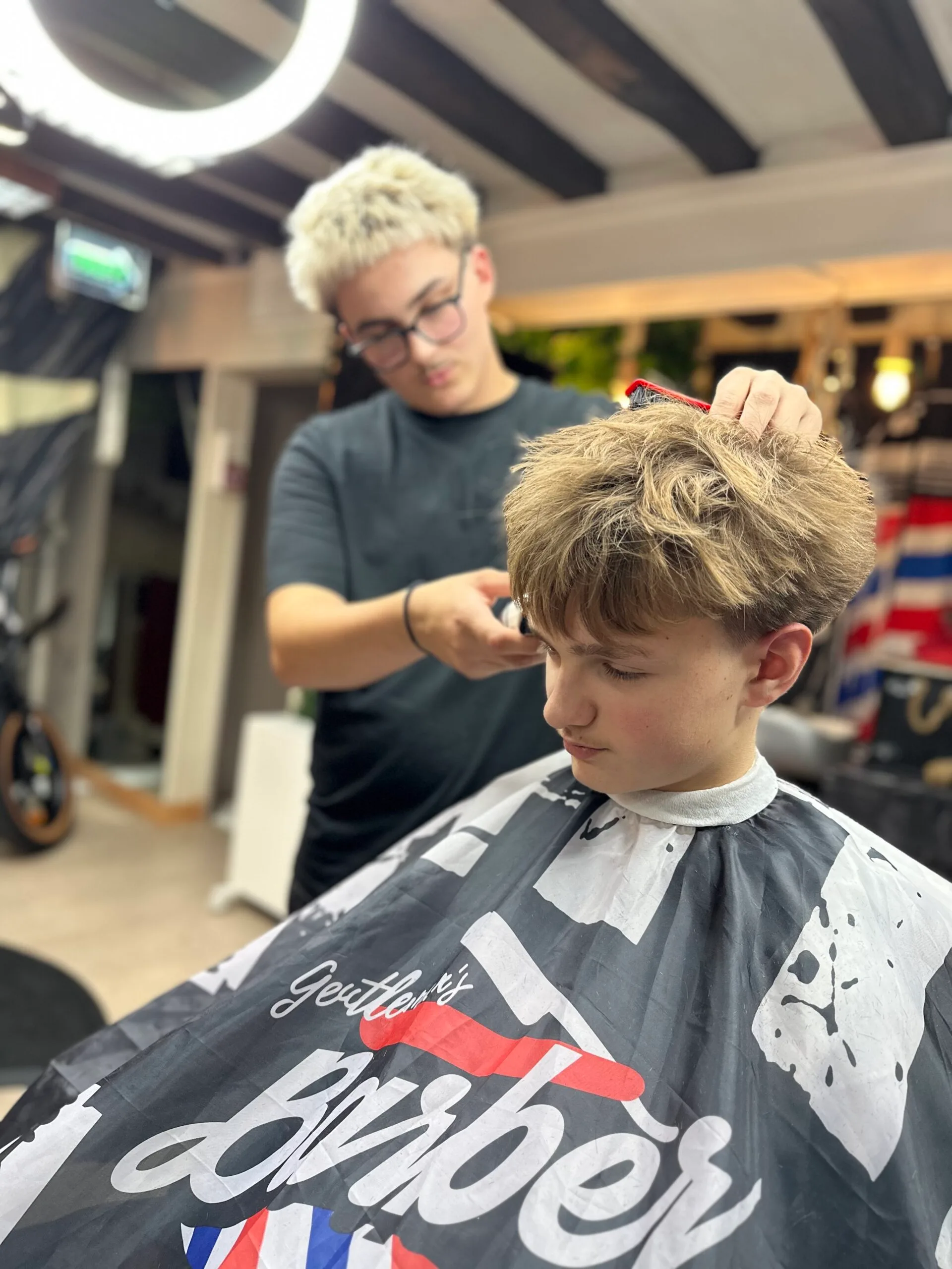 Lukas coupe enfant Cissé Barbershop Le Mans